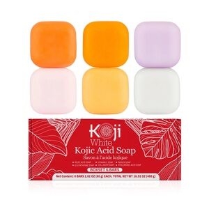 Kojic Acid Skin Brightening Soap Gift Sets (6 Bars)